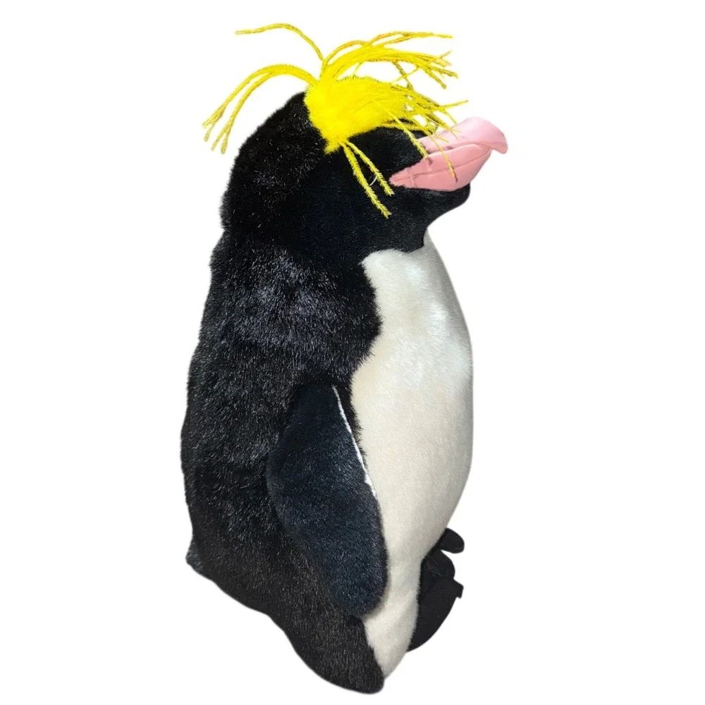 Vintage‎ Discovery Channel Rockhopper / Macaroni Penguin Plush 1999 Large 15